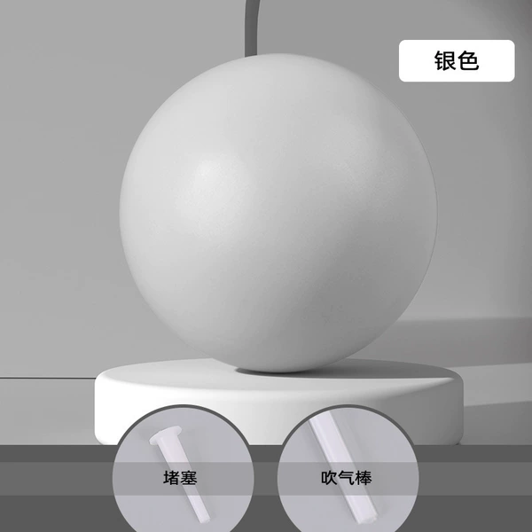 [Thicked explosion -proof] Pearl silver+blowing pipe