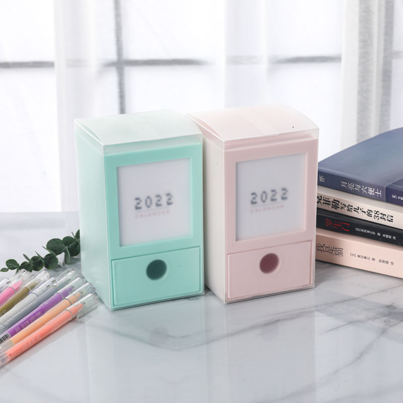 笔筒台历企业异型台历专版批发2022年房产广告台挂历 新款台历|ms