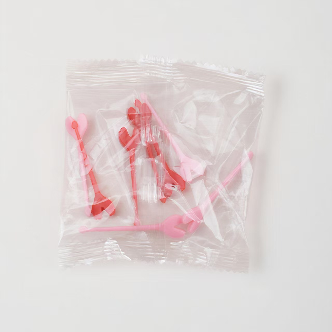 Cartoon japonés encantador tenedor de fruta transfronterizo venta caliente stick de fruta creativa decoración mini tenedor de fruta al por mayor