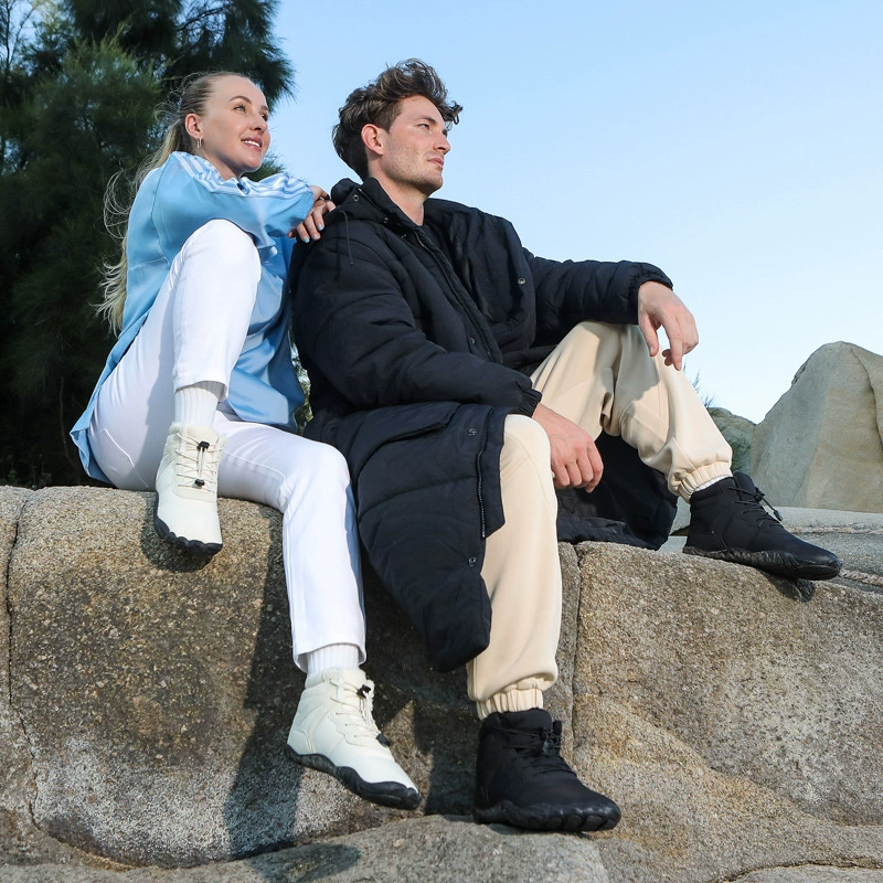 Фабрика прямых продаж трансграничные наружные снежные сапоги водонепроницаемые хлопчатобумажные туфли с пятью пальцами утолщенные и бархатные противоскользящие и холодостойкие теплые туфли с пятью пальцами