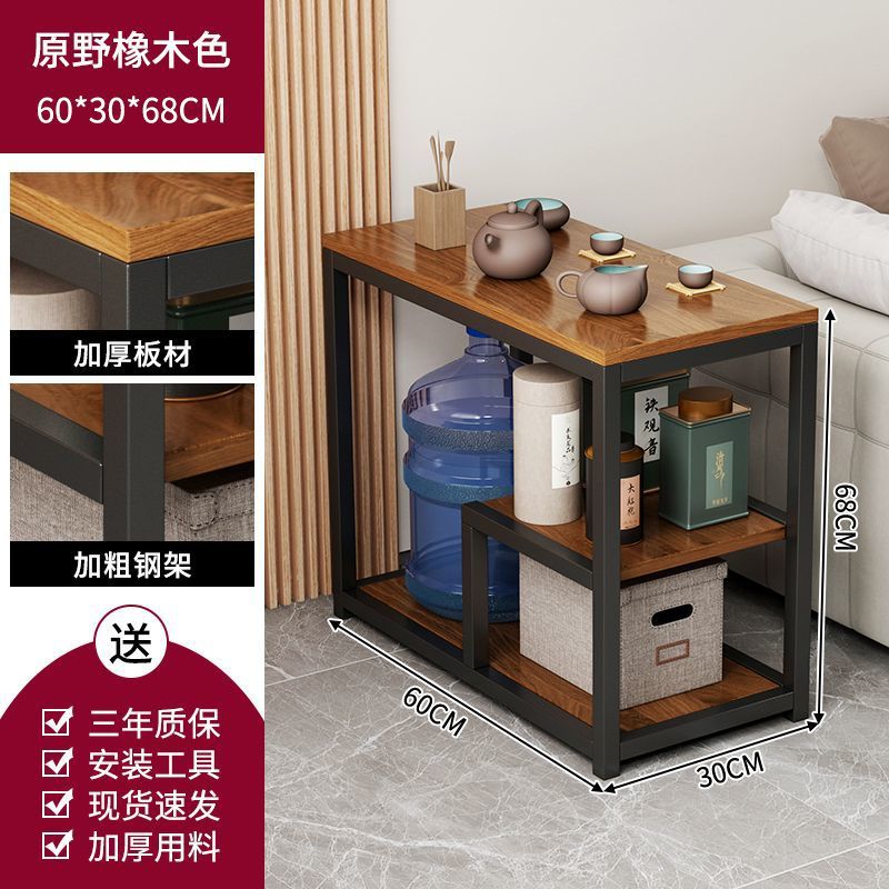 Mesa de té sala de estar doméstica móvil sofá pequeño balcón mesa de té 2025 nuevo estante de mesa de té