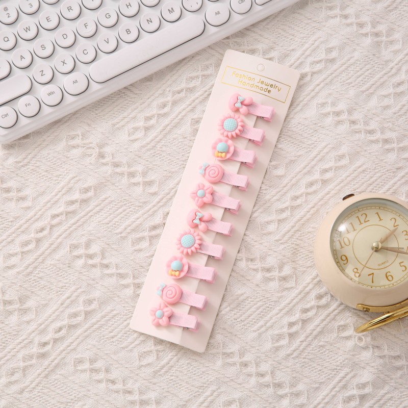 Las pinzas para el cabello de los niños no lastiman el pelo del bebé flequillos pequeños accesorios para el cabello del bebé Princesa Tarjeta de pelo femenino lindo tocado