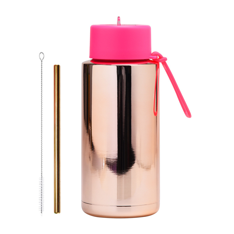 Chinoiserie Casual Vacation Multicolor Stainless Steel Water Bottles 1 Piece display picture 5