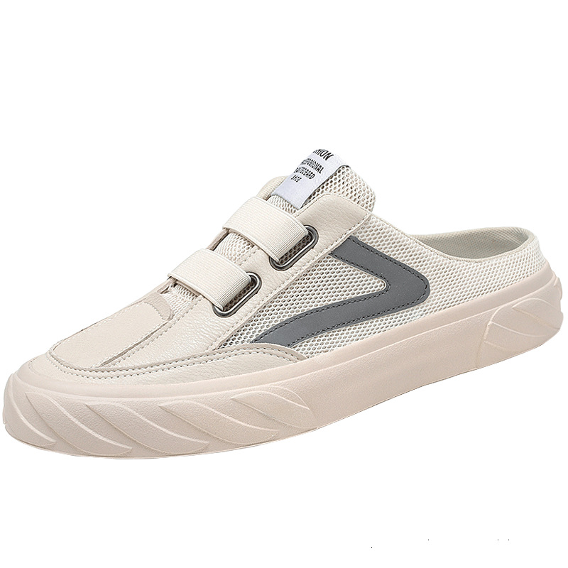 Zapatos de hombre verano transpirable desodorante delgado de malla de los hombres deportes zapatos de malla casuales zapatos blancos zapatos de moda de malla hueca