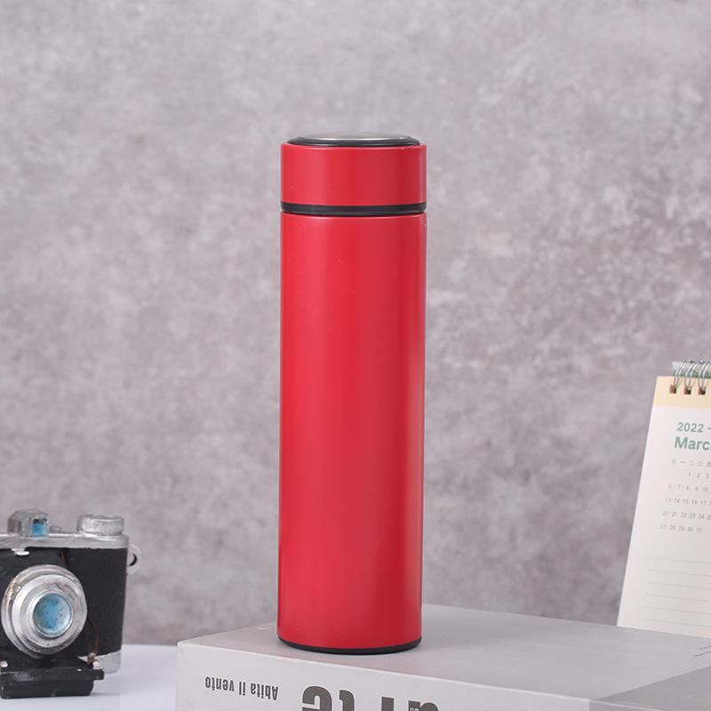 Taza de vacío de acero inoxidable taza de medición de temperatura inteligente Pantalla de temperatura negocio taza recta regalo taza promoción bienestar al por mayor