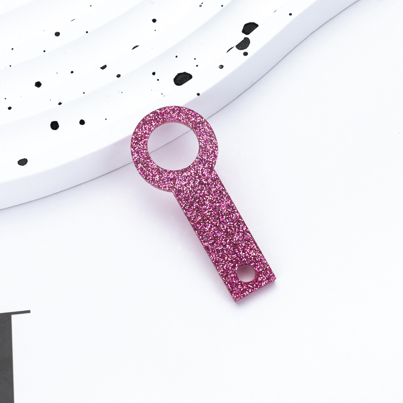 Nuevo DIY cuentas acrílico colgante de paja adecuado para 8mm - 10mm Ice Ba Cup accesorios de paja al por mayor