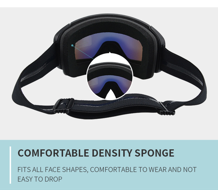 Κυλινδρικό σκι για σκι σε εξωτερικούς χώρους ενηλίκων, ορειβασία στο χιόνι, προστασία από την υπεριώδη ακτινοβολία, γυαλιά προστασίας από τον άνεμο_voghion.com