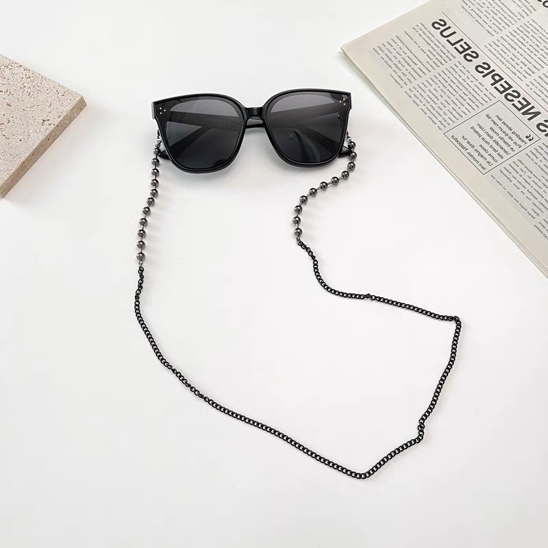 Máscara cadena colgante gafas con cuentas cadena anti-perdida auriculares colgando cadena gafas accesorios Halter gafas de sol calle tiro cadena decorativa image 3