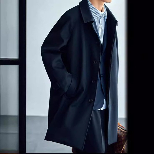 Woolen trench coat