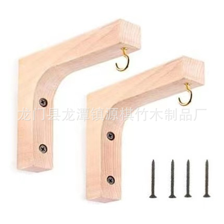 Gancho de madera maciza creativa abrigo de pared interior y sombrero gancho de madera gancho de pasillo gancho de almacenamiento simple suministro de gancho de abrigo