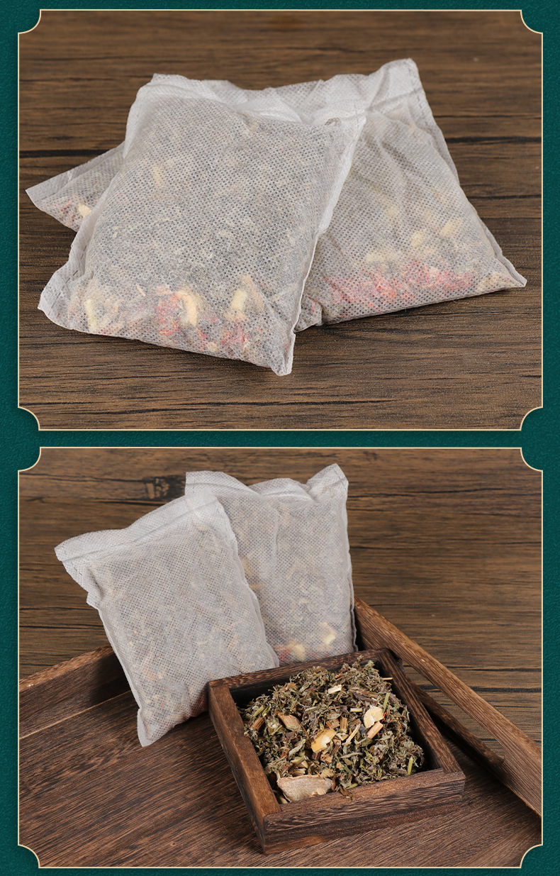 Xuzhen Mugwort Foot Soak Pack 30g x 10 Bags with Ginger and Safflower for Traditional Foot Bath specifications