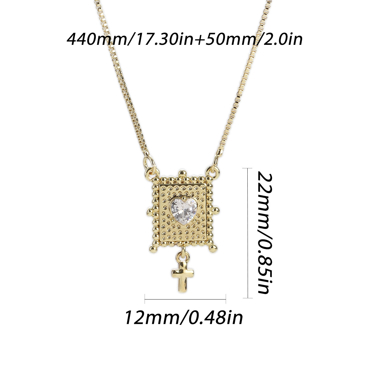 17g Weight Pendant, Chain Jewelry Making Type Copper Chain Material 1 Piece Quantity Holiday, Street Occasion Copper Material Heart Shape Pattern Unisex Gender Plating Design Retro, Simple Style Style 1 Piece Copper Heart Shape Pendant Chain 无