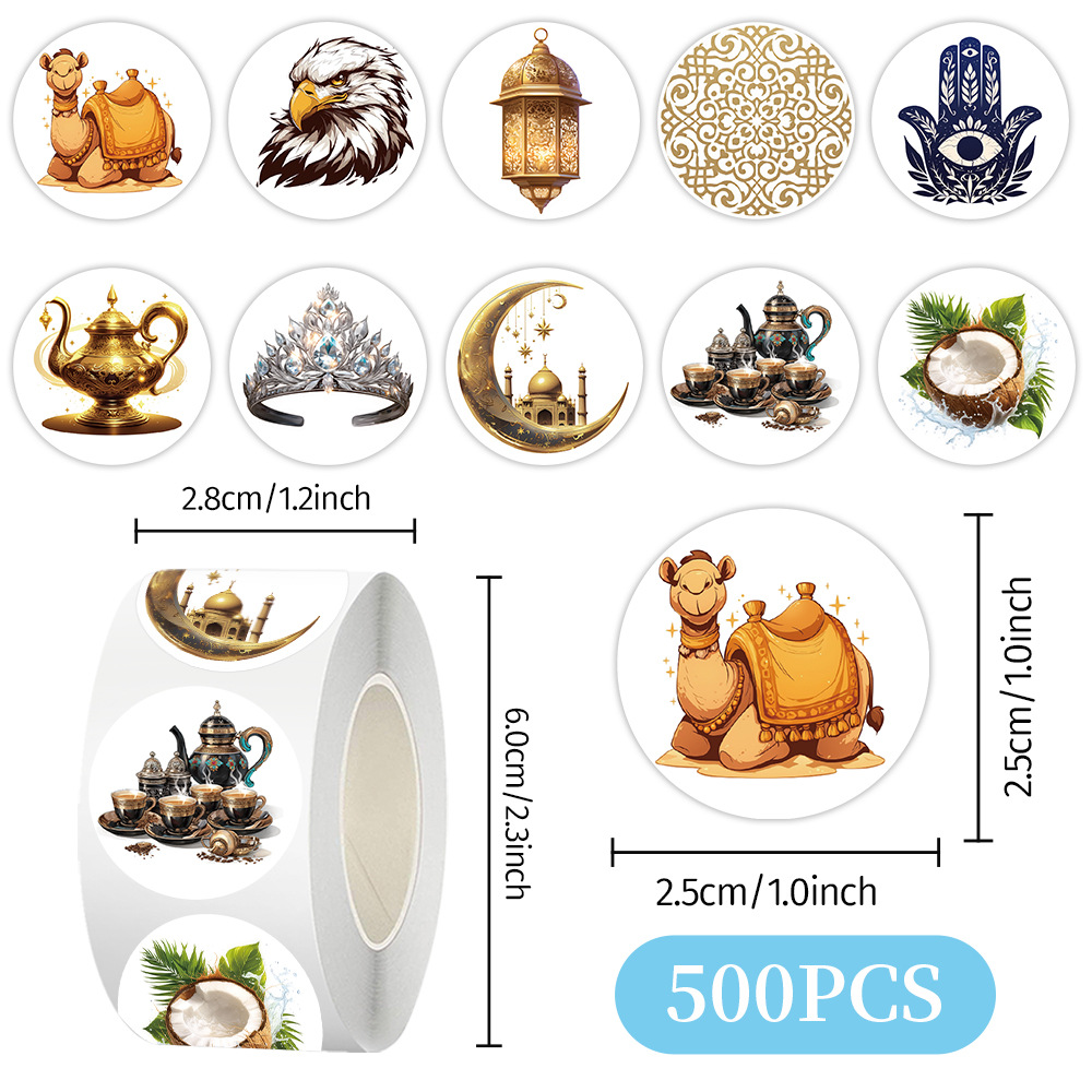 Cien tipos de dibujos animados pegatinas de animales rollo de recompensas para niños materiales didiy papelería cuaderno cinta adhesiva decoración