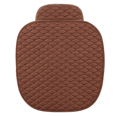 for the Whole Car, Seat cushion, seat cover - xiaoling-hemp-fashion-coffee-single-square-pad