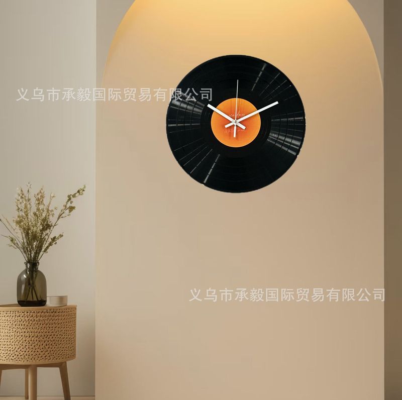 模造ビニールレコード diy 装飾壁時計卒業ギフトクリエイティブ壁時計撮影小道具リビングルームカフェ装飾品|undefined