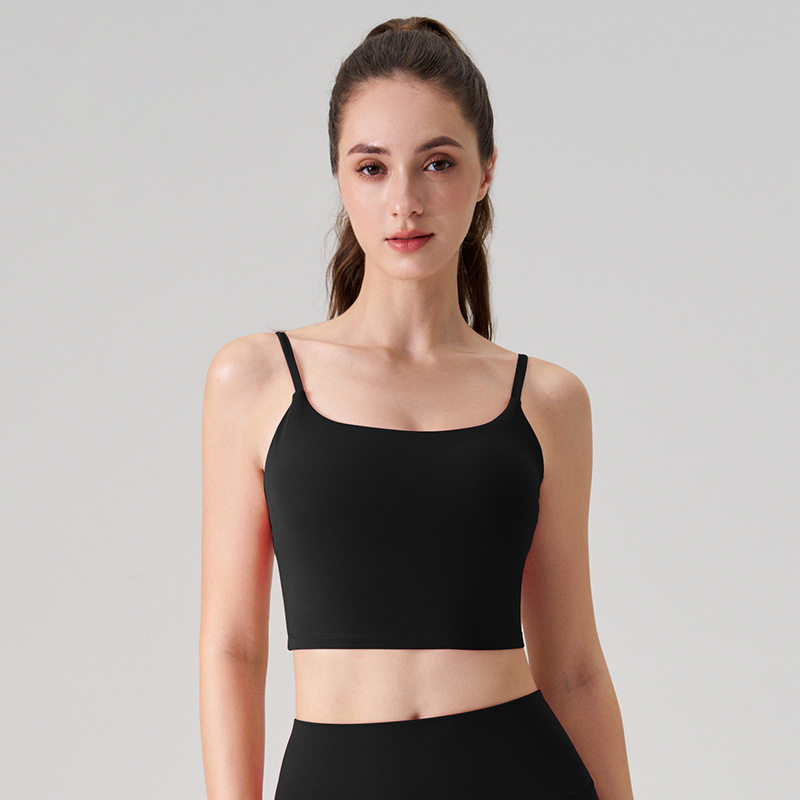 Hangar ropa interior deportiva cintura cojín de pecho sexy belleza de espalda sujetador de fitness desnudo fuera de vestir pilates ropa de yoga superior mujer