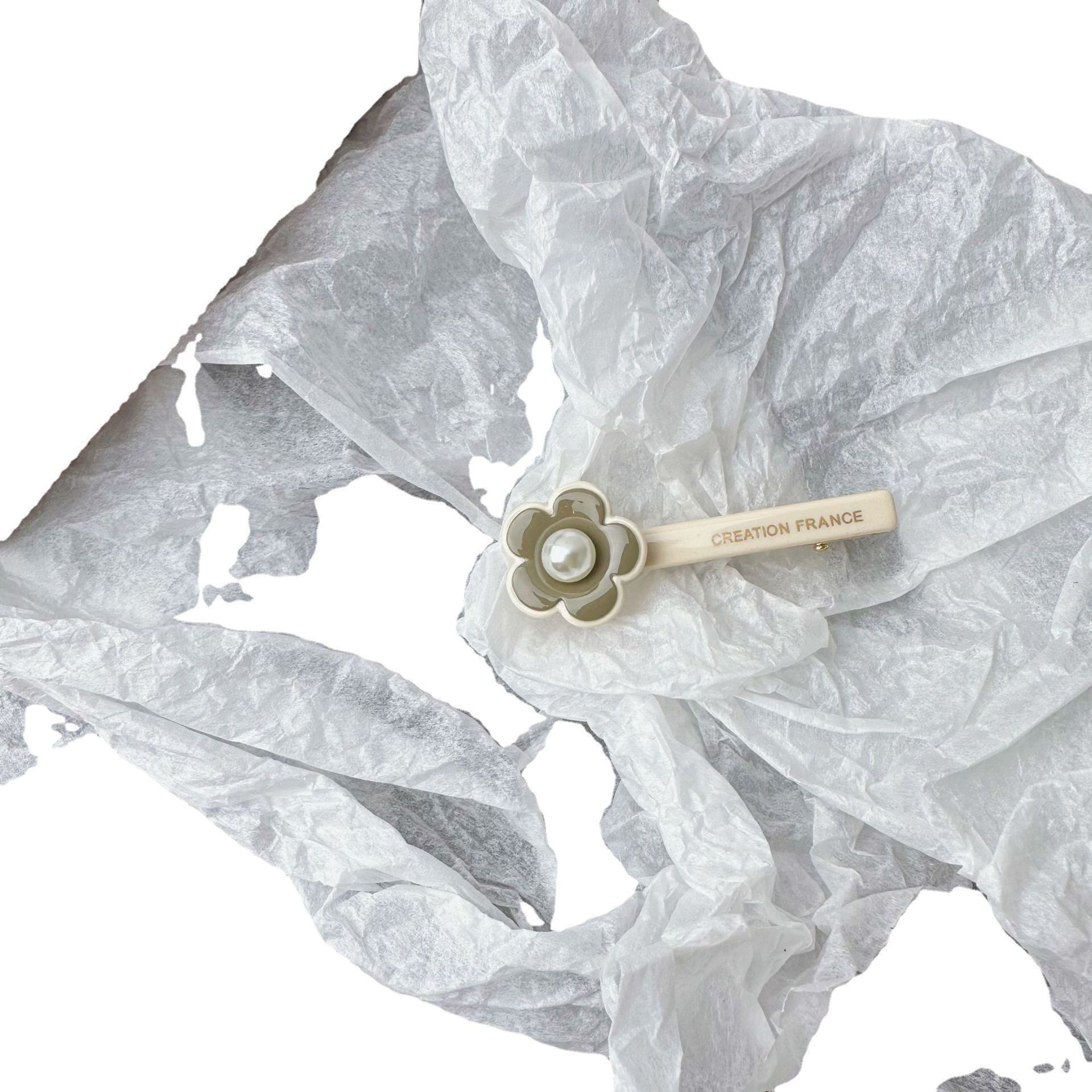 Pince à cheveux en forme de fleur de perle douce, pince à cheveux classique française, boucle de grenouille, pince à bec de canard, bijoux pour filles, accessoires pour cheveux en gros_voghion.com