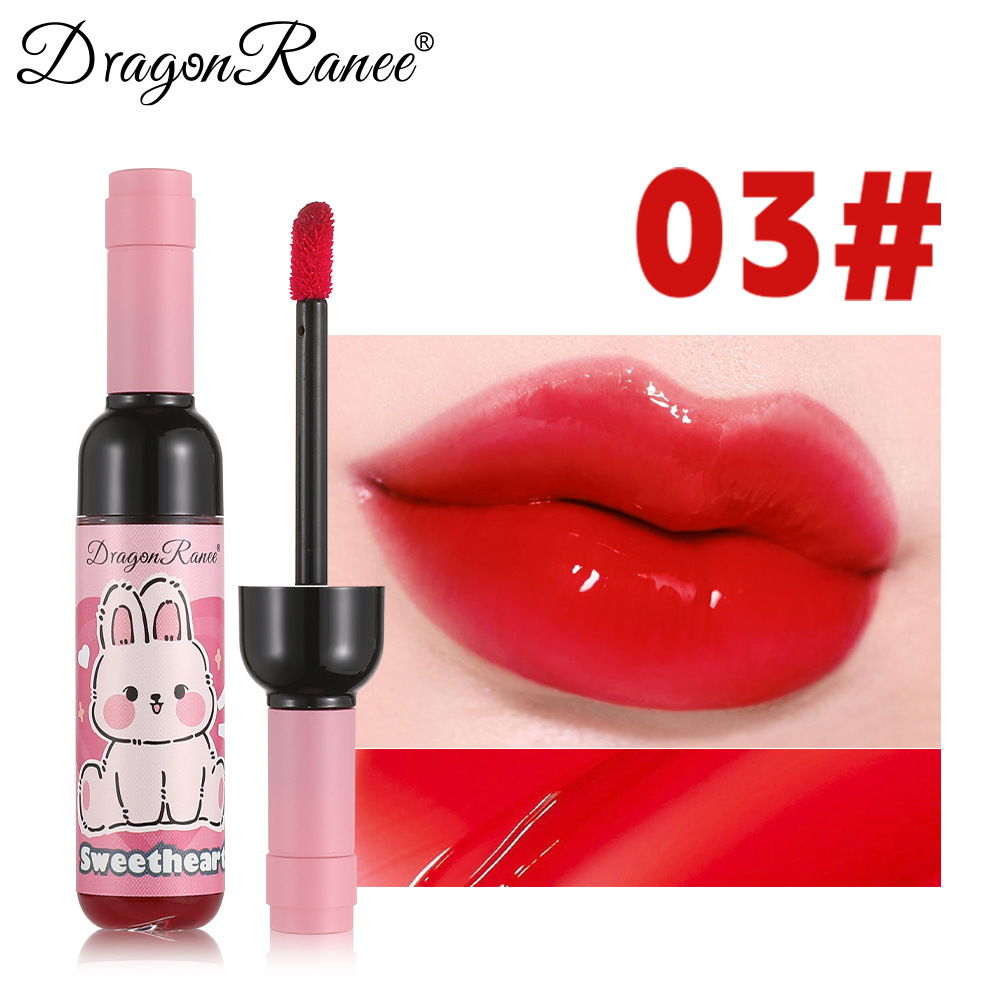 23g Weight Lip Glaze Type Of Cosmetics Contains Liquid Ingredient Lip Glaze Material Rabbit Pattern Rabbit Lip Glaze Lip Glaze Beauty & Health 9