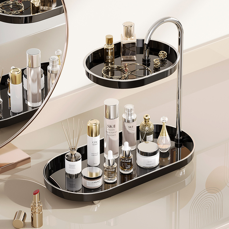 Light Luxury Cosmetic Rack Household Living Room Entrance Desktop Storage Rack Bathroom Countertop Storage Rack Wholesale