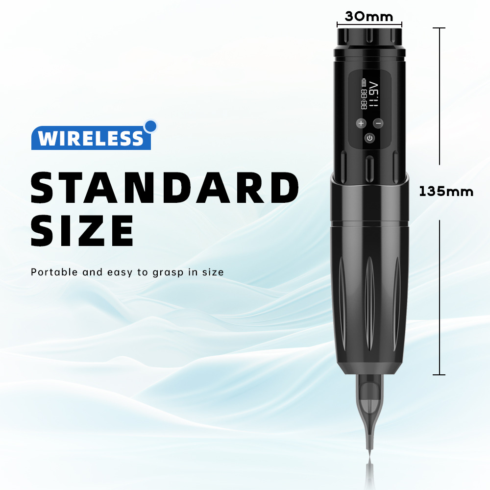 Jianzhou equipo de tatuaje nuevo LED inalámbrico pluma de batería todo en uno recargable máquina de bordado de tatuaje explosión transfronteriza