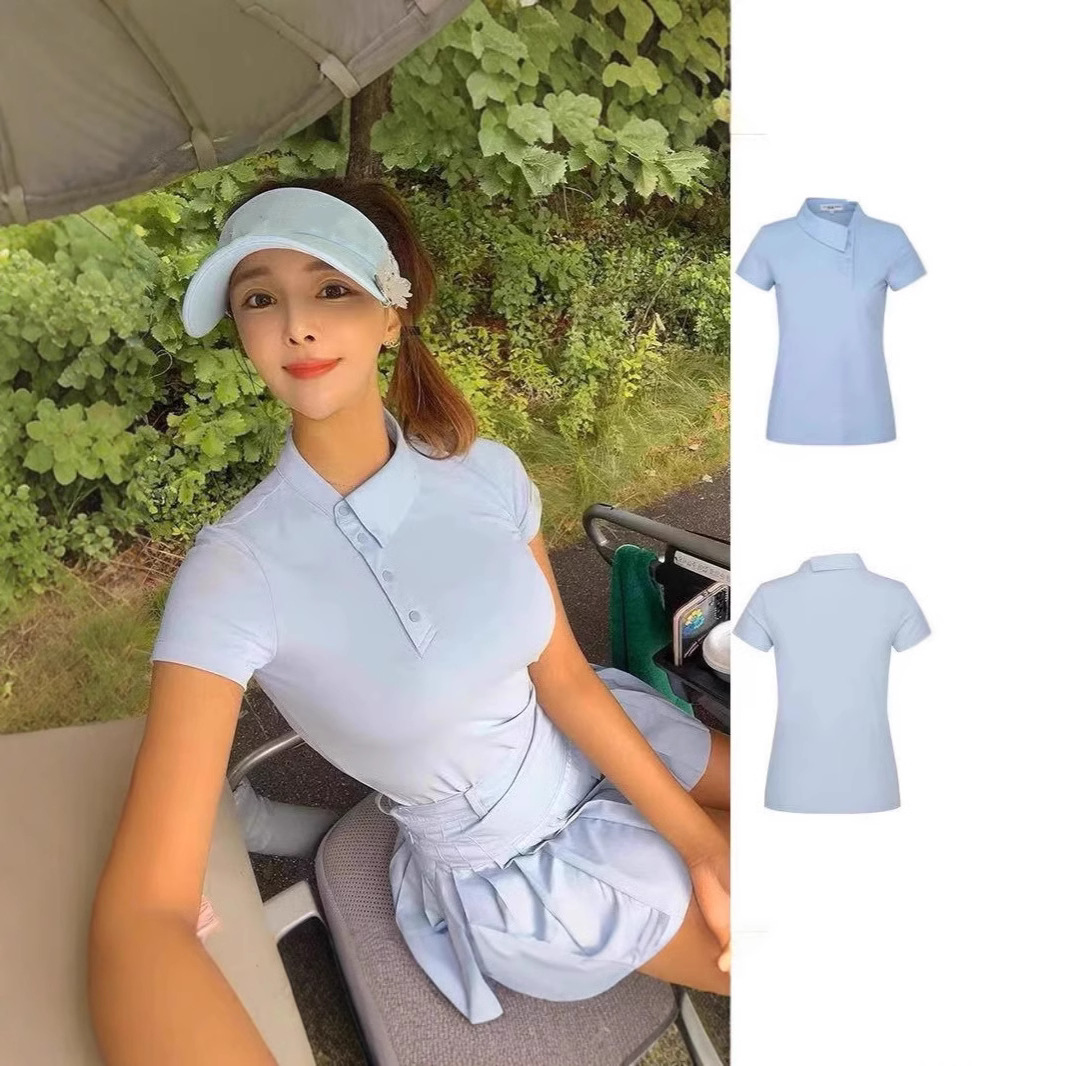 Korean Golf Clothing Women's Short-Sleeved T-Shirt Outdoor Leisure Sports Versatile Quick-Drying Jersey