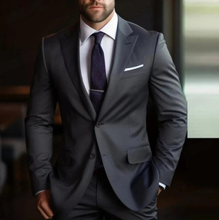 Aliexpress European and American Banquet Style Business Suit Men's Slim Suit Suit Cross-Border Party Ball Dress Men