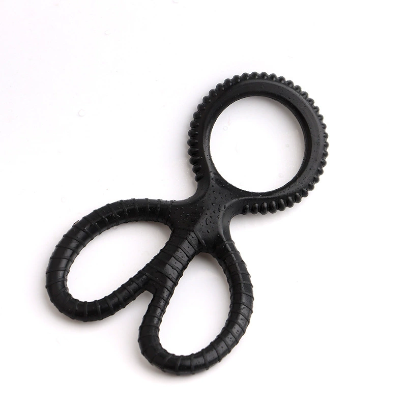 Silicone Penis Delay Ring — Sperm Locking Dual-Ring, Stretchy Comfort Fit