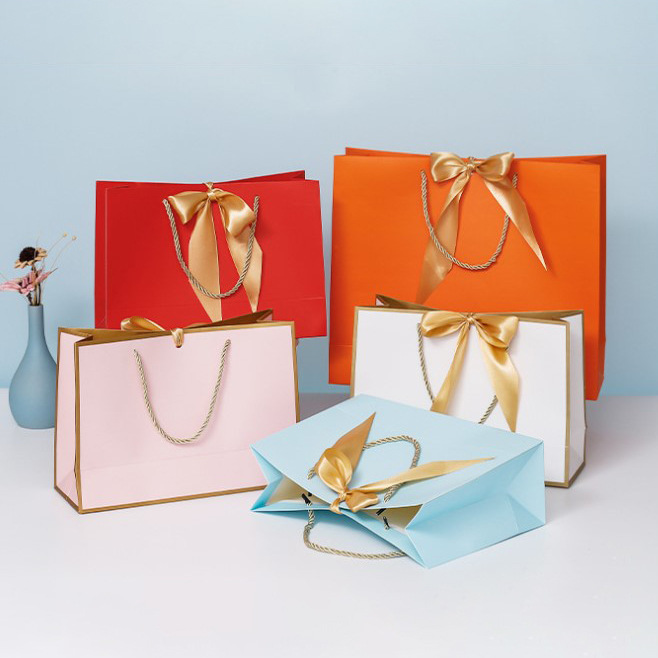 Gift Bag Classification Valentine'S Day Casual Elegant Lady Bow Knot Wedding Gift Bags Party Supplies Gift Wrapping Supplies 1 Piece