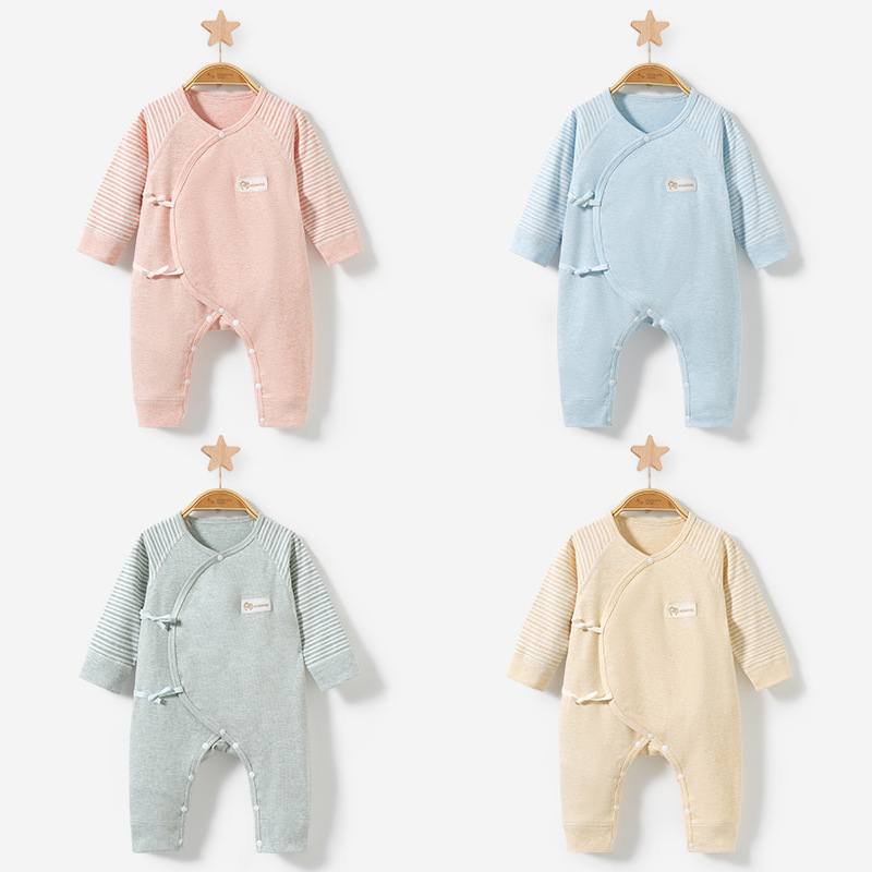 Mono de bebé para otoño e invierno, recién nacido, de algodón puro, estilo monje, ropa de dormir unisex, pelele de invierno, traje para gatear, ropa de bebé