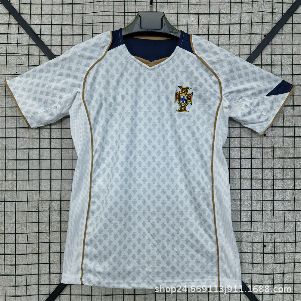 Camiseta de fútbol tailandesa retro Selección nacional Brasil Francia Argentina Portugal Camiseta de manga corta al por mayor Número de impresión