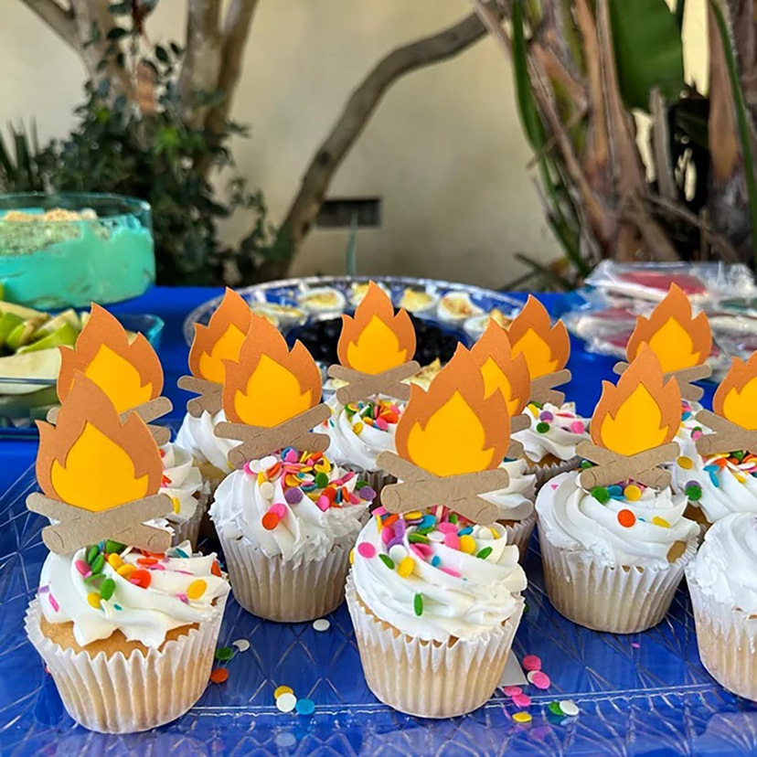 Transfronterizo nuevo pan red horneado pastel inserto de decoración llama llama insertar sello de llama en stock al por mayor