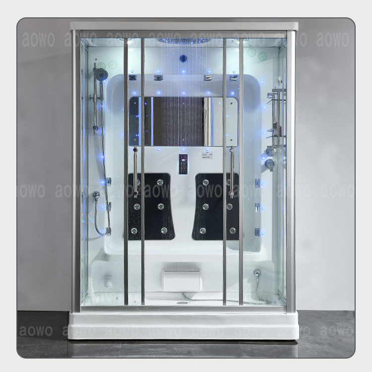 Ducha integral integral doble baño de pareja separación seca y húmeda sala de vapor acrílico independiente