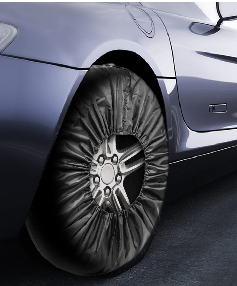 Cross-Border Hot-Selling Car Tire Cover Anti-Rust Tire Protective Cover Polyester Taffeta Spare Tire Protective Cover Universal Tire Cover