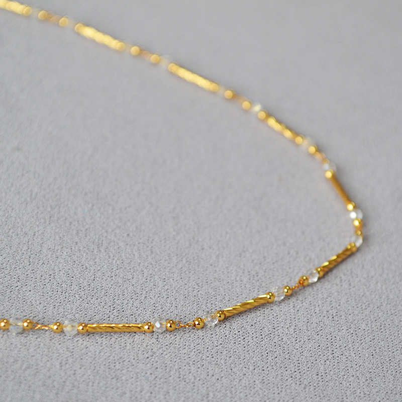 Simple Style, Classic Style Style Women's Copper Brass Beaded Solid Color Necklace Brass Jewelry