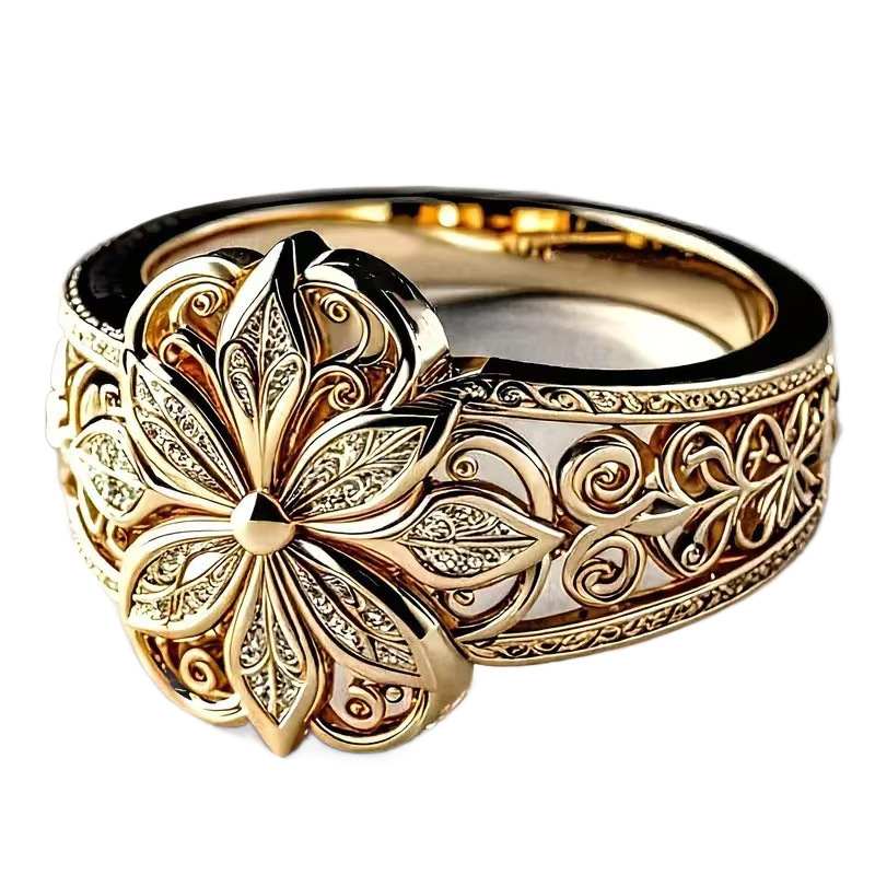 Vintage Butterfly Floral Bangle Bracelet Adjustable Cuff Style_voghion.com