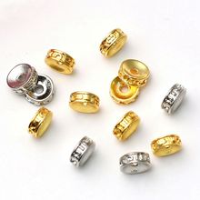 14k金包金保色六字真言隔片古法金隔珠散珠diy手项链配件串珠材料