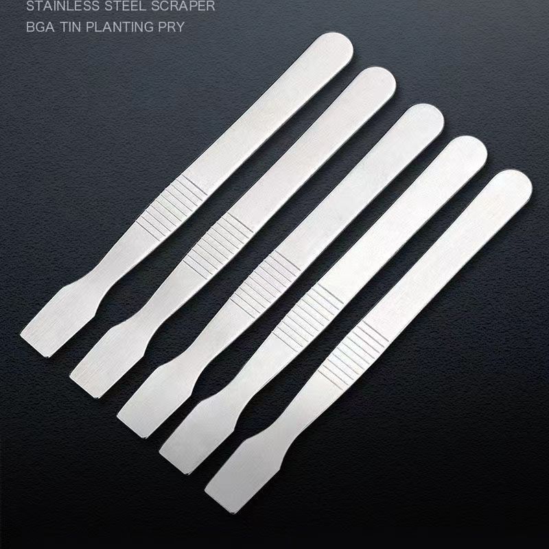 手机平板拆机撬壳不锈钢超薄撬片刮锡刀锡膏搅拌多功能组合套装