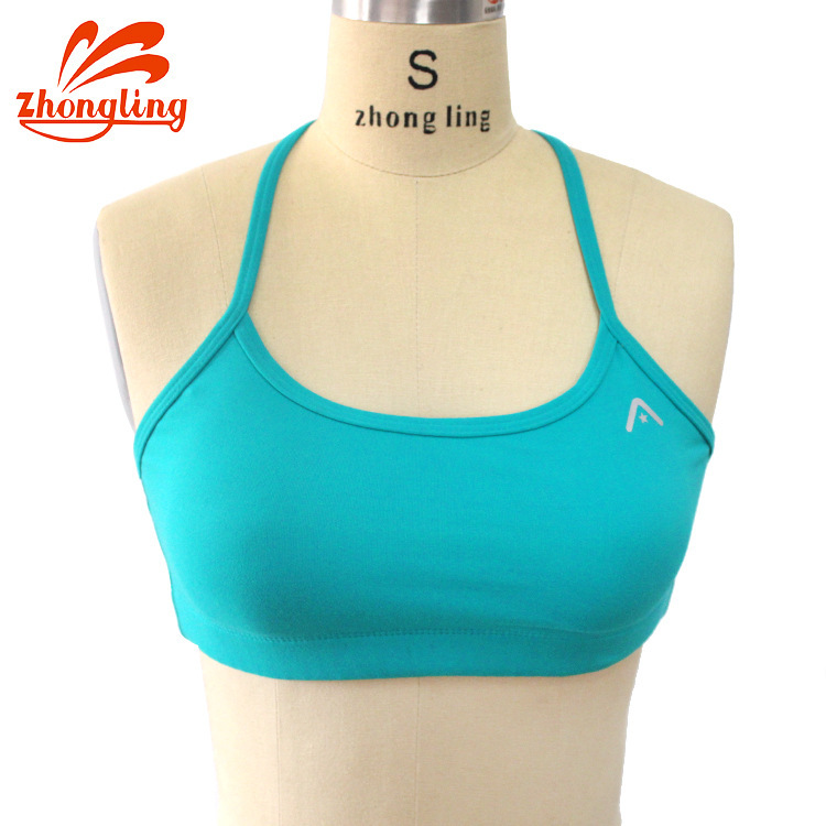 Solid Color Back Cut Out Design Sports Bra, Beautiful Back All-In-One Chest Pad, Beautiful Back Yoga Wear Sports Bra for Women