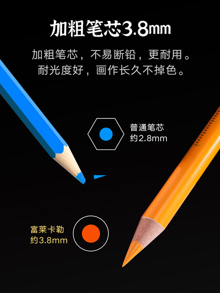 Xiu Pu Le Carle aceite de plomo de color lápiz de color pintado pintado a mano artístico especial 48 color 120 color