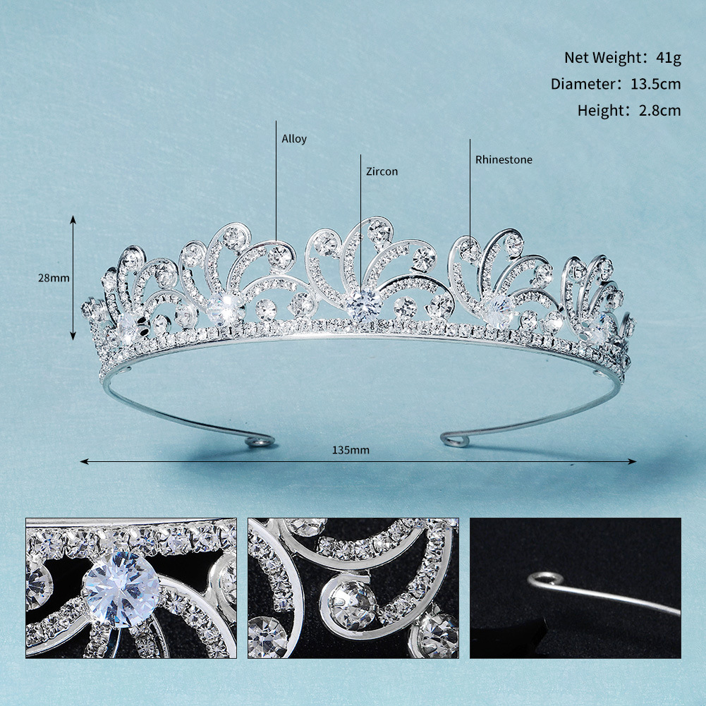 New Luxury Zircon Rhinestone Bridal Wedding Jewelry Wholesale Nihaojewelry display picture 9