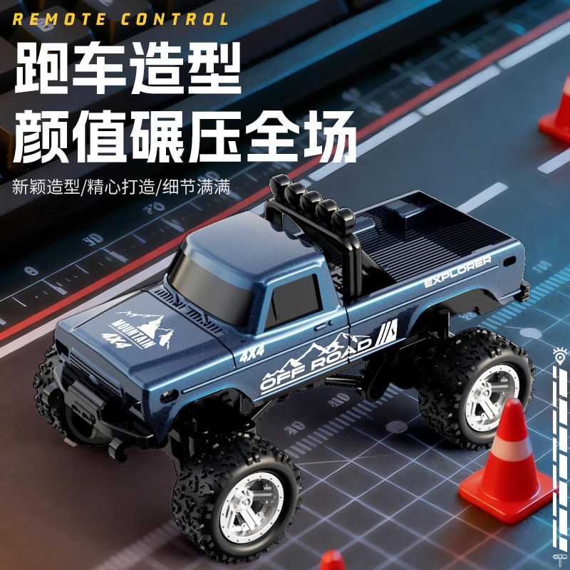 Nuevo escritorio 1: 64 mini coche de control remoto juguete para niños doble cara de control manejo de coche modelo rc juguete para niños