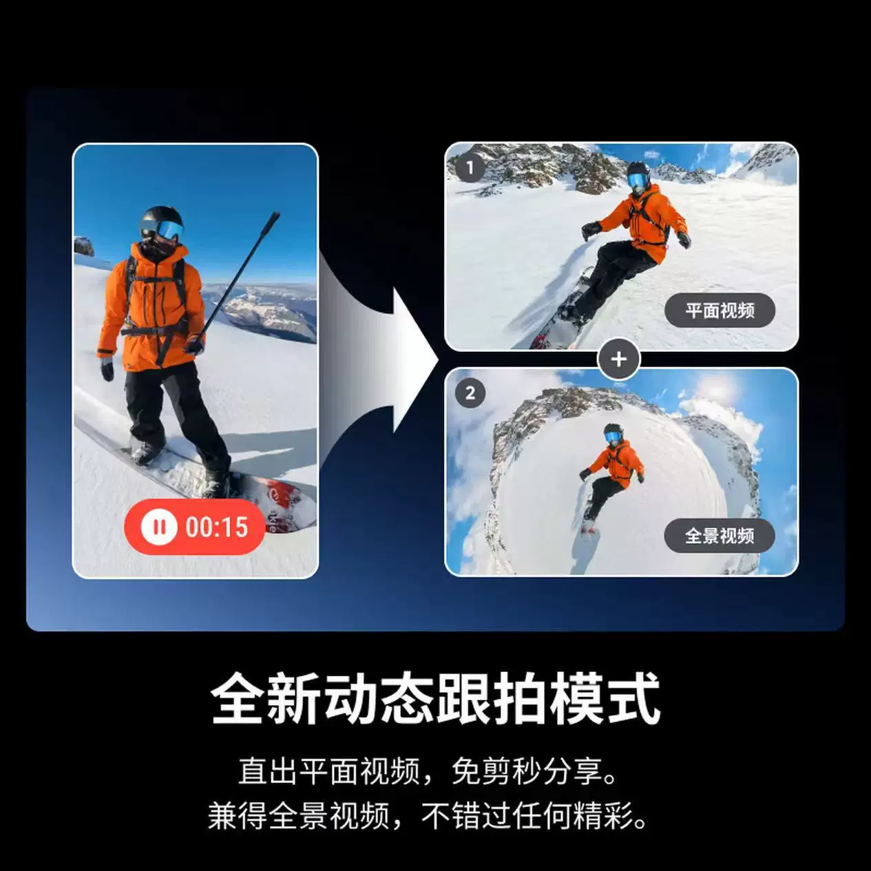 Панорамная спортивная камера Insta360 X5, 8K, высокая чёткость, антишок, водонепроницаемая карманная ручная