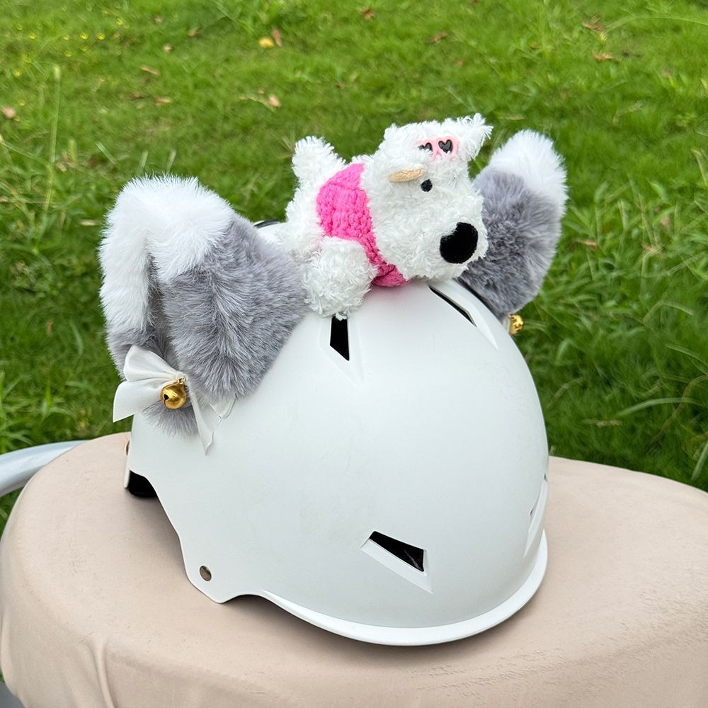 【Cute Puppy】Flash Sale Helmet Decoration Stitch Electric Vehicle Helmet Decoration Recommended by Delivery Drivers