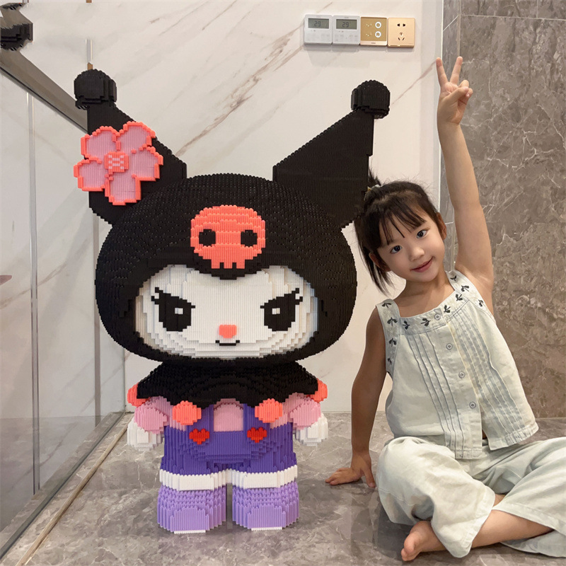 Хаоу Лесень Hello kitty, конструктор высокой сложности, головоломка, игрушка, маленькие частицы, оптовая продажа