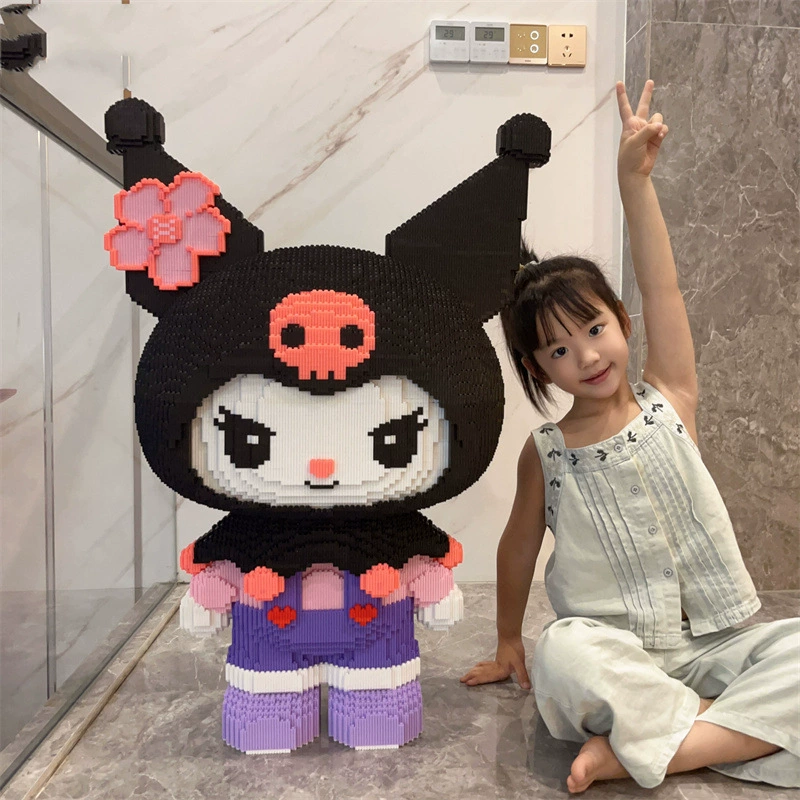 Хаоу Лесень Hello kitty, конструктор высокой сложности, головоломка, игрушка, маленькие частицы, оптовая продажа