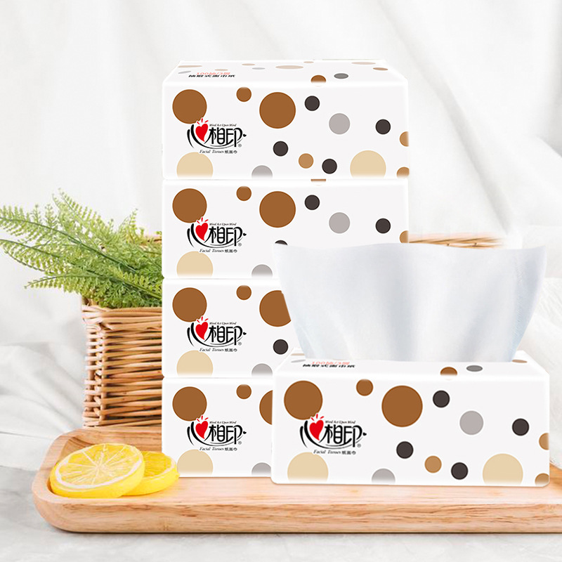 Xinxiangyin tissue paper 100 pieces 4 packs of household paper toilet paper napkins for delivery baby tissue