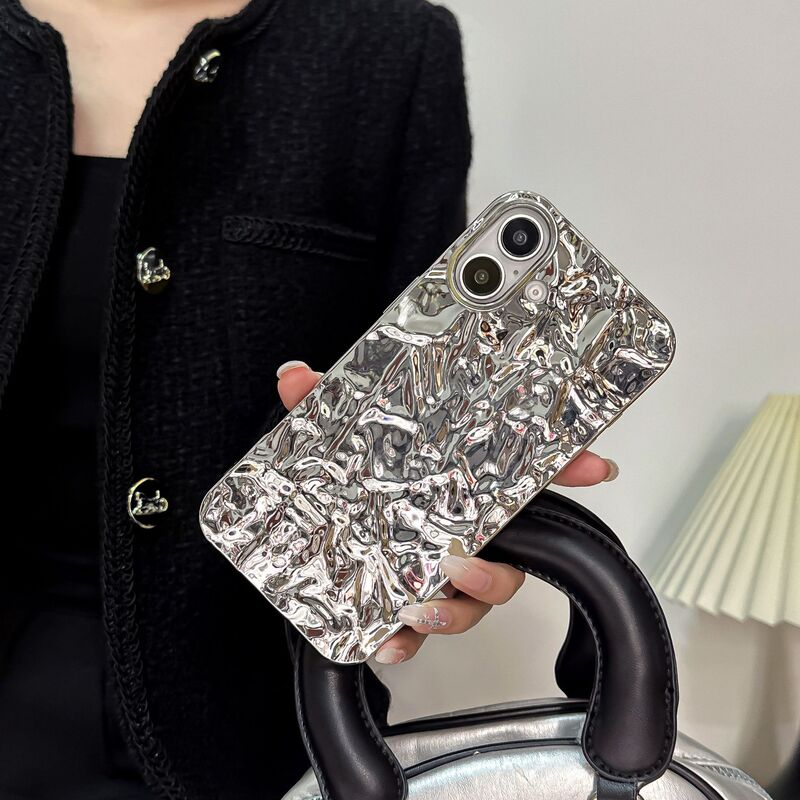 High-End Silver Tin Foil Paper Suitable for iPhone 17 Promax Phone Case 11 Gold 15 Apple 18 Protective Case