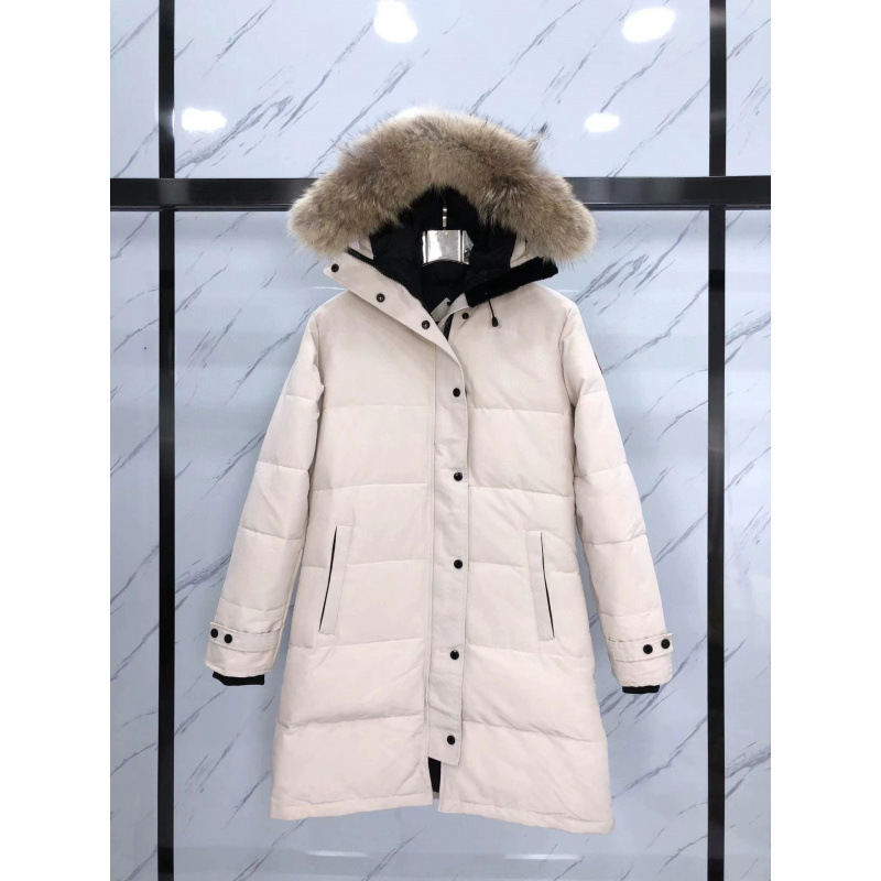 Shelburne Canada Goose Down Jacket, 15 styles, mid-length, hooded, large fur collar, 3802L, new winter style.