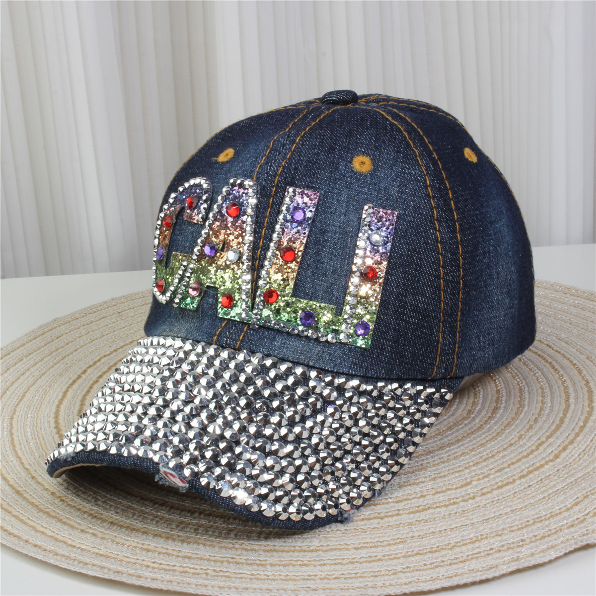 147g Weight Baseball Cap Hats Type Daily, Street Occasion Denim Material Letter, Usa, Butterfly Pattern All Seasons Season Unisex Gender Simple Style, Classic Style Style Curved Eaves Rim Unisex Simple Style Classic Style Letter Usa Butterfly Curved Eaves Baseball Cap 21