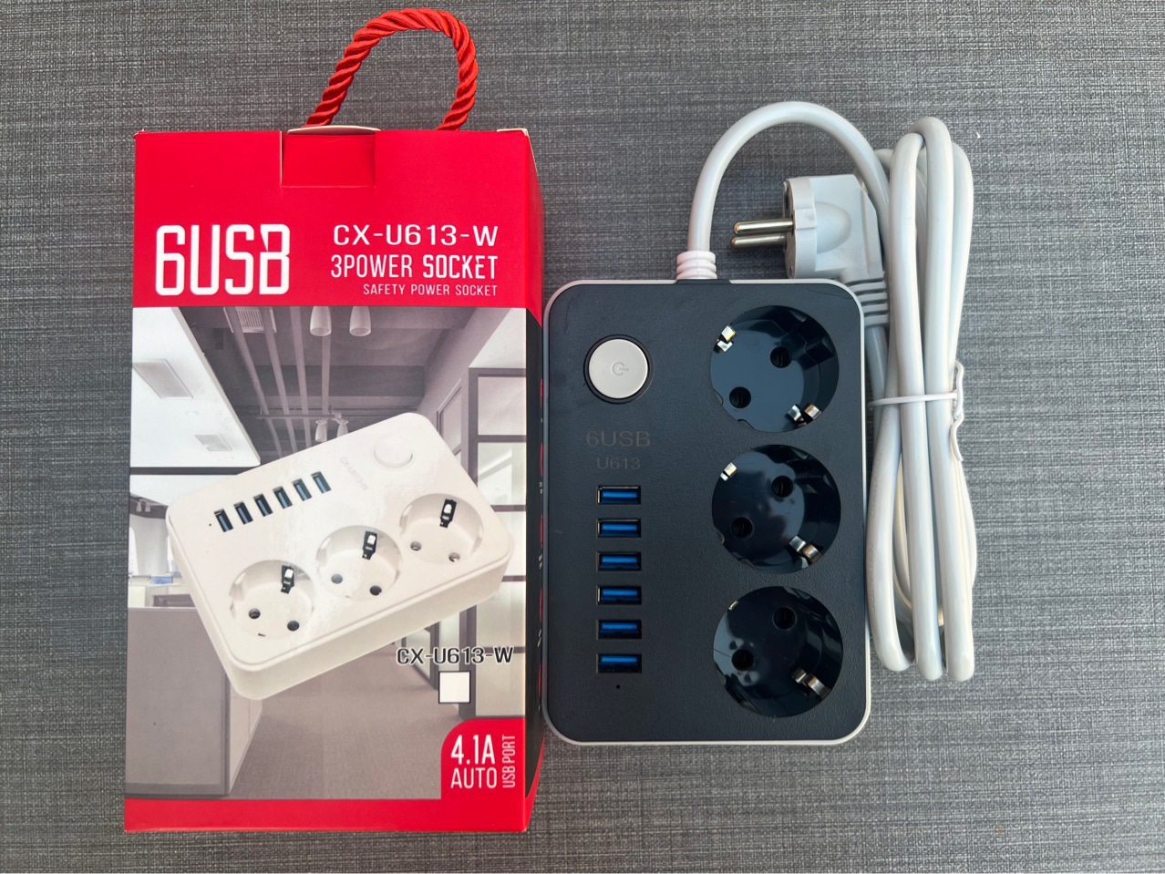 Jack USB jack europeo inteligente CX-U613 placa de cableado 3 agujeros 6USB Corea del Sur Alemania Rusia
